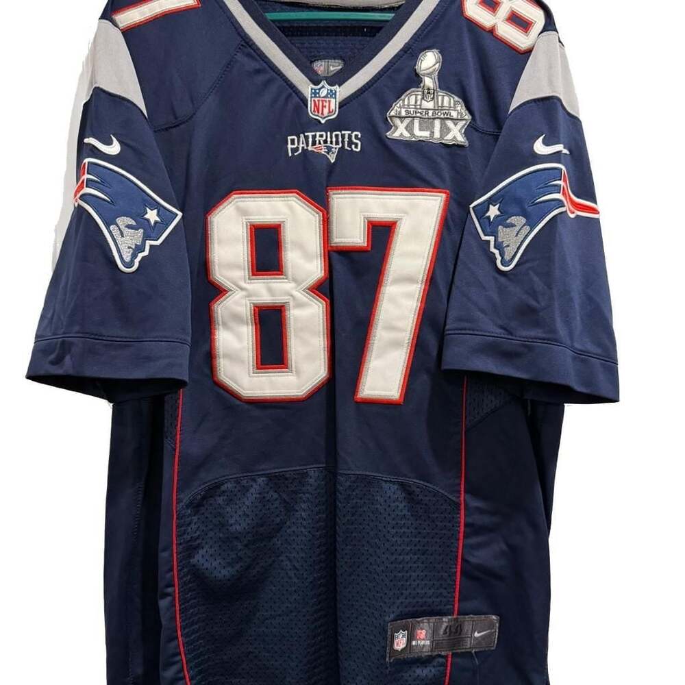 Rob Gronkowski Super Bowl 53 New England Patriots Game Jersey